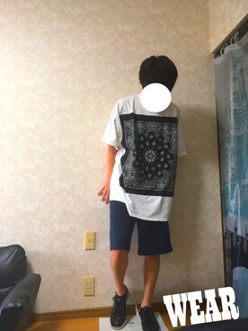 「UP START（アップスタート）のアイテム（パンツ）」を使った、yuseiさん（メンズ・175cm）の秋コーディネート