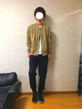 yusei使用「SEVENDAYS=SUNDAY（ポリナイロンピーチ MA-1）」的時尚穿搭