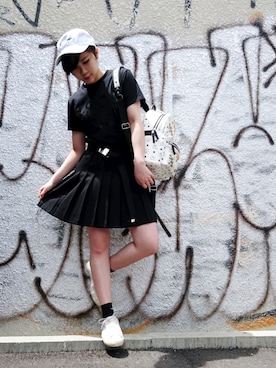 「L.H.P（エルエイチピー）のアイテム（スカート）」を使った、IZUHARA MAYUさん（レディース・153cm）の春コーディネート