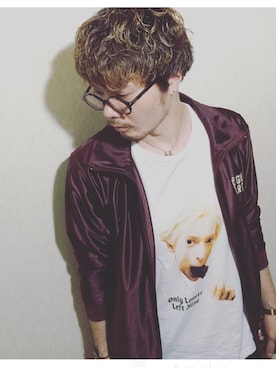 「アイテム（ジャージ、レッド系）」を使った、R_＿＿＿＿Fさん（メンズ・173cm）の秋コーディネート