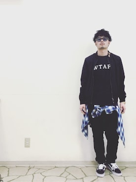 「WTAPS（ダブルタップス）のアイテム（その他）」を使った、R_＿＿＿＿Fさん（メンズ・173cm）の春コーディネート