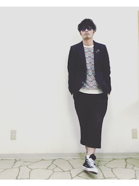 「ワコマリア」｜「アイテム（その他）」を使った、R_＿＿＿＿Fさん（メンズ・173cm）の春コーディネート
