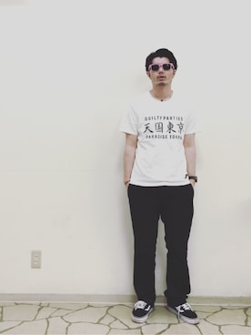 「ROTTWEILER（ロットワイラー）のアイテム（ネックレス）」を使った、R_＿＿＿＿Fさん（メンズ・173cm）の春コーディネート