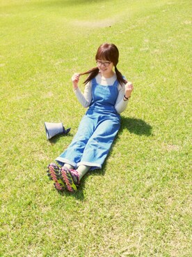 「アイテム（つなぎ/オールインワン）」を使った、sunnypieceさん（レディース・170cm）の夏コーディネート