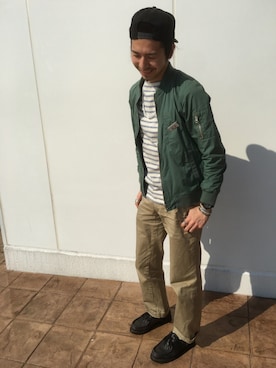 藤沼 卓也さん（メンズ・175cm）の春コーディネート