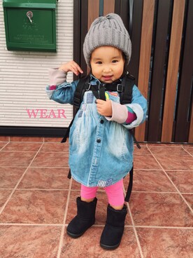 「abcd（ナシ）のアイテム（デニムジャケット、ブルー系）」を使った、Habukoさん（レディース・155cm）の秋コーディネート