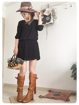 「ECODECO（エコデコ）のアイテム（バッグ）」を使った、tomoさん（レディース・153cm）の秋コーディネート