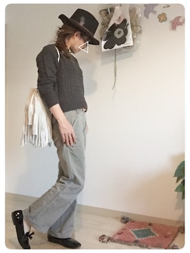 「CLOSE-UP（クローズアップ）のアイテム（帽子）」を使った、tomoさん（レディース・153cm）の秋コーディネート