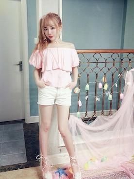 「Bobon21（ボボンニジュウイチ）のアイテム（パンツ）」を使った、Bobon21さん（レディース・155cm）の秋コーディネート