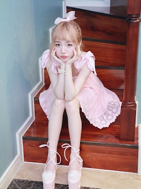 「シフォンワンピ」｜Bobon21さん（レディース・155cm）の夏コーディネート