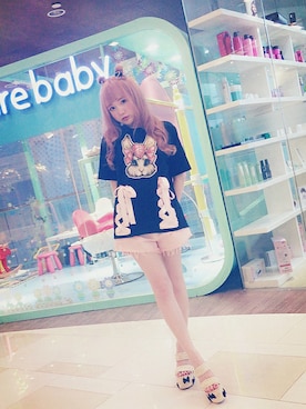 「うさぎ」｜Bobon21さん（レディース・155cm）の夏コーディネート