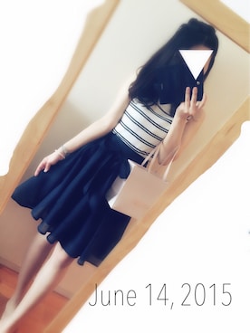 「SNIDEL（スナイデル）のアイテム（その他）」を使った、mizukiさん（レディース・162cm）の夏コーディネート