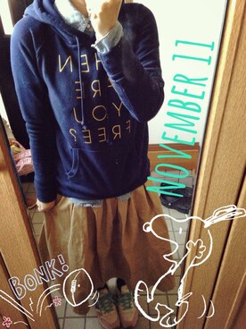 muuuさん（レディース・152cm）の秋コーディネート