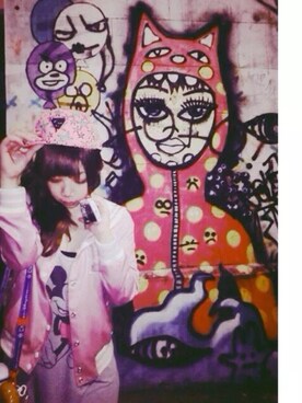 「Candy Stripper」｜「アイテム（ナイロンジャケット）」を使った、Laurelさん（レディース・157cm）の秋コーディネート