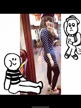 「WC（ダブル シー）のアイテム（その他シューズ）」を使った、Laurelさん（レディース・157cm）の秋コーディネート