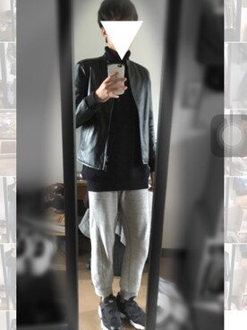 「Request（リクエスト）のアイテム（ジャケット/アウター）」を使った、ガリコさん（メンズ・178cm）の秋コーディネート