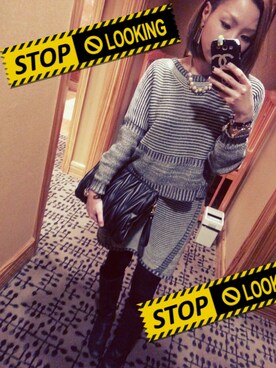 「OSMOSIS（オズモーシス）のアイテム（トップス、グレー系）」を使った、みぽりんさん（レディース・158cm）の秋コーディネート