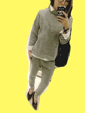 「アミアミのアイテム（パンプス、ブラウン系）」を使った、みぽりんさん（レディース・158cm）の秋コーディネート