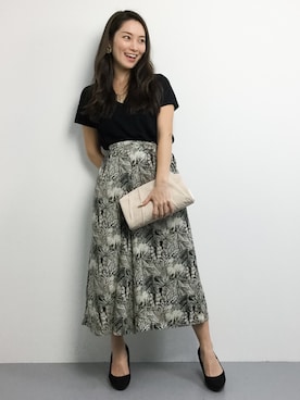 「Virca（ヴィルカ）のアイテム」を使った、飯田有衣さん（レディース・161cm）の夏コーディネート