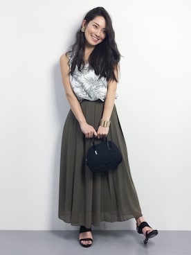 飯田有衣さん（レディース・161cm）の夏コーディネート