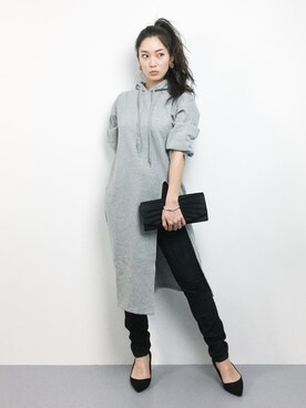 「spice edition（スパイスエディション）のアイテム」を使った、飯田有衣さん（レディース・161cm）の秋コーディネート