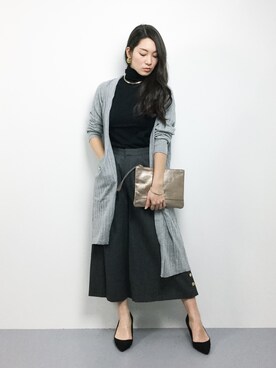 飯田有衣さん（レディース・161cm）の秋コーディネート