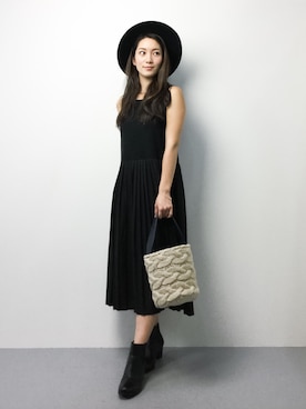 「夏×秋」｜飯田有衣さん（レディース・161cm）の秋コーディネート