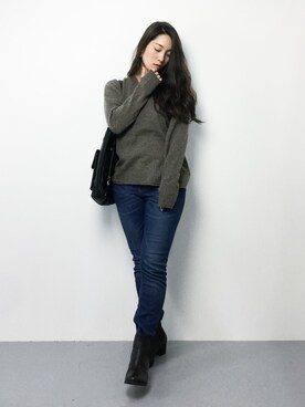 飯田有衣さん(レディース・161cm)の秋コーディネート