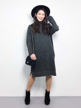 飯田有衣さん（レディース・161cm）の秋コーディネート