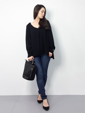 飯田有衣さん(レディース・161cm)の秋コーディネート