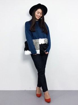 飯田有衣さん(レディース・161cm)の秋コーディネート