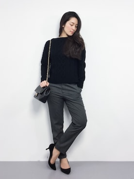 飯田有衣さん（レディース・161cm）の秋コーディネート