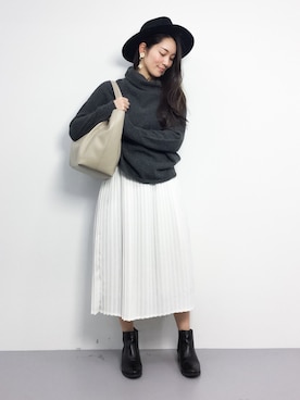 IENA - 【2016AW】カシミヤ混エアリーファープルオーバー 今期IENA イエナ カシミヤ混エアリーファープルオーバー