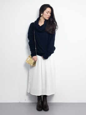 飯田有衣さん（レディース・161cm）の秋コーディネート