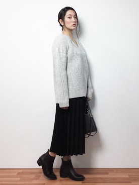 飯田有衣さん（レディース・161cm）の冬コーディネート