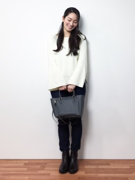 飯田有衣さん（レディース・161cm）の冬コーディネート