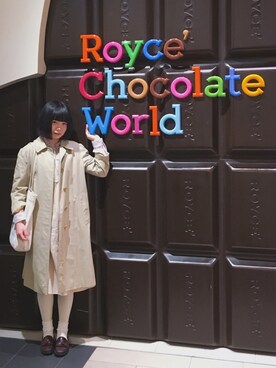 「アイテム（ステンカラーコート）」を使った、にゅるさん（レディース・153cm・10代）の春コーディネート