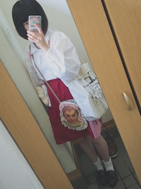 「keisuke kanda（ケイスケカンダ）のアイテム（バッグ）」を使った、にゅるさん（レディース・153cm）の夏コーディネート
