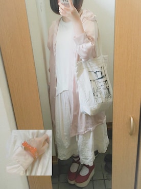 「keisuke kanda（ケイスケカンダ）のアイテム（バッグ）」を使った、にゅるさん（レディース・153cm）の夏コーディネート