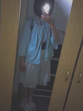 「keisuke kanda（ケイスケカンダ）のアイテム（スカート）」を使った、にゅるさん（レディース・153cm）の夏コーディネート