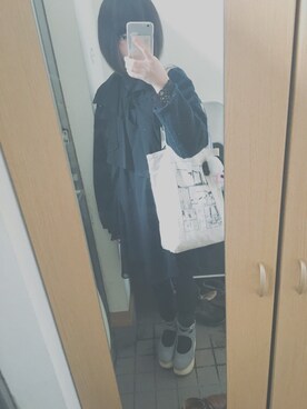 「keisuke kanda（ケイスケカンダ）のアイテム（バッグ）」を使った、にゅるさん（レディース・153cm）の秋コーディネート