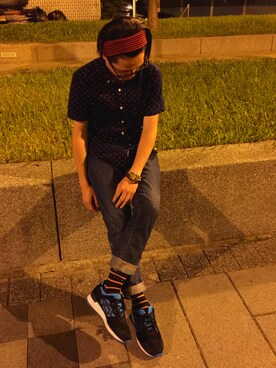 「Another Edition（アナザーエディション）のアイテム（ジャケット/アウター）」を使った、Momoさん（メンズ・165cm）の夏コーディネート