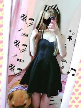 「Handmade（ハンドメイド）のアイテム（チュニック）」を使った、misa☆さん（レディース・161cm）の夏コーディネート