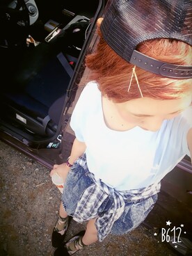 「Calvin Klein（カルバン・クライン）のアイテム（その他アウター）」を使った、まにさん（レディース・165cm）の夏コーディネート