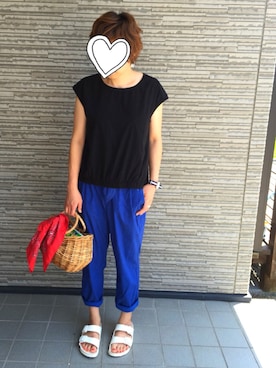 「URBAN RESEARCH（アーバンリサーチ）のアイテム（ピアス（両耳用））」を使った、kana☻✧✧さん（レディース・158cm）の夏コーディネート