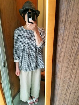 「7月WEAR夏のサンダル祭り」｜「アイテム（オールインワン・サロペット）」を使った、NATSUKIさん（レディース・155cm）の夏コーディネート