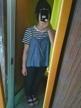 「BEAMS（ビームス）のアイテム（キャミソール）」を使った、NATSUKIさん（レディース・155cm）の夏コーディネート