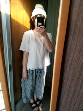 「ラフスタイル」｜「アイテム（アンサンブル）」を使った、NATSUKIさん（レディース・155cm）の夏コーディネート