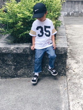 りずむさん(キッズ・100cm)の秋コーディネート