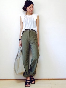 「The DUFFER of ST.GEORGE（ザダファーオブセントジョージ）のアイテム」を使った、たろ☺︎さん（レディース・165cm）の夏コーディネート